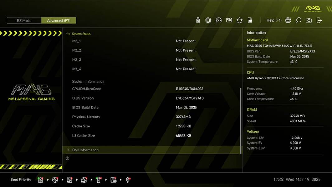 MSI MAG B850 TOMAHAWK MAX WIFI-4